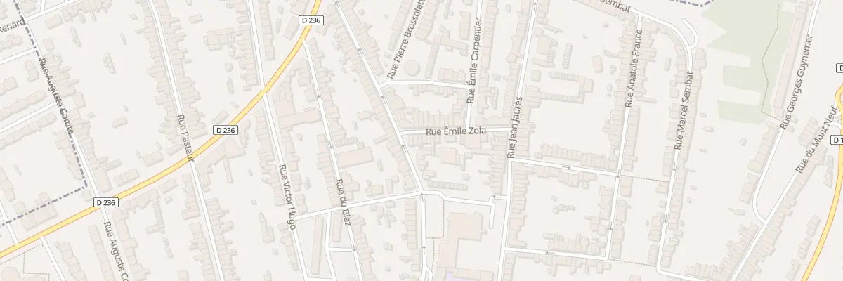 Plan du 23 Rue Emile Zola à Outreau