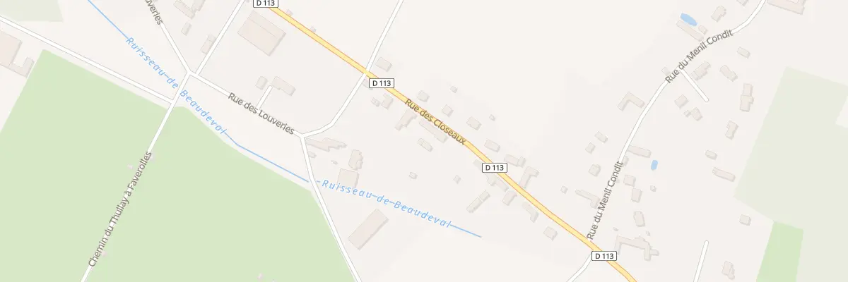 Plan du 14 Rue des Closeaux à Faverolles