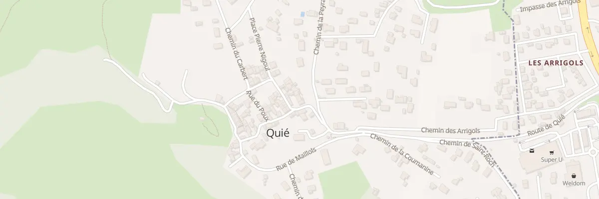 Plan du 134 Quie Village à Quié
