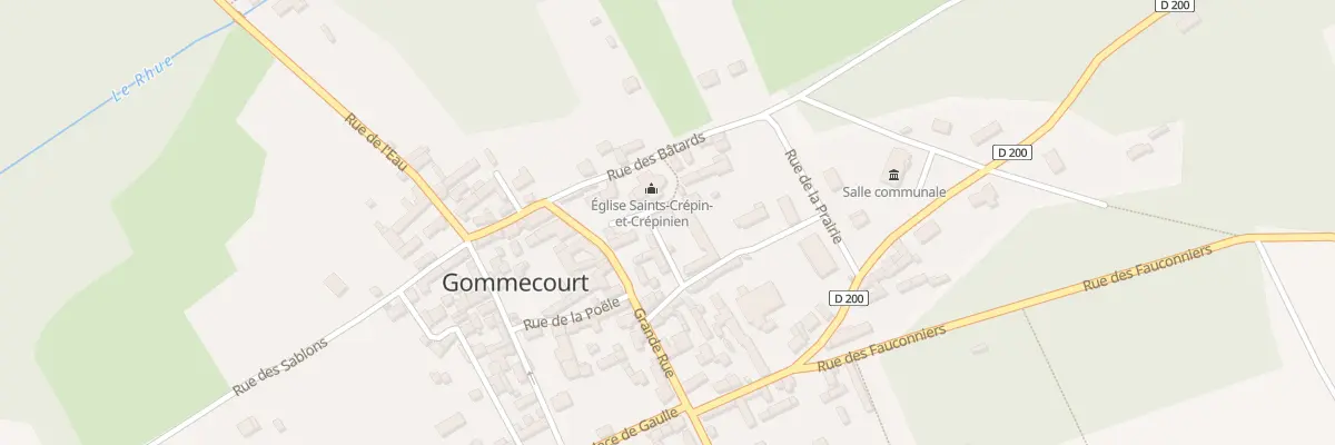 Plan du 4 Pl de l’Eglise à Gommecourt