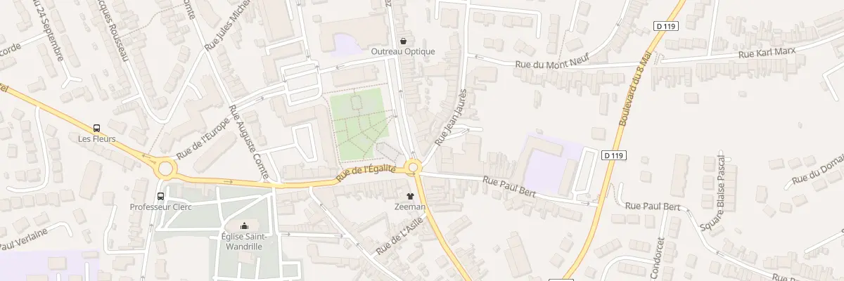 Plan du 4 Rue du Biez à Outreau