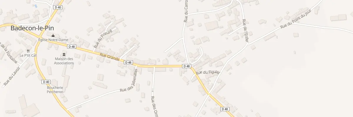 Plan du 33 Rue Grande à Badecon-le-Pin