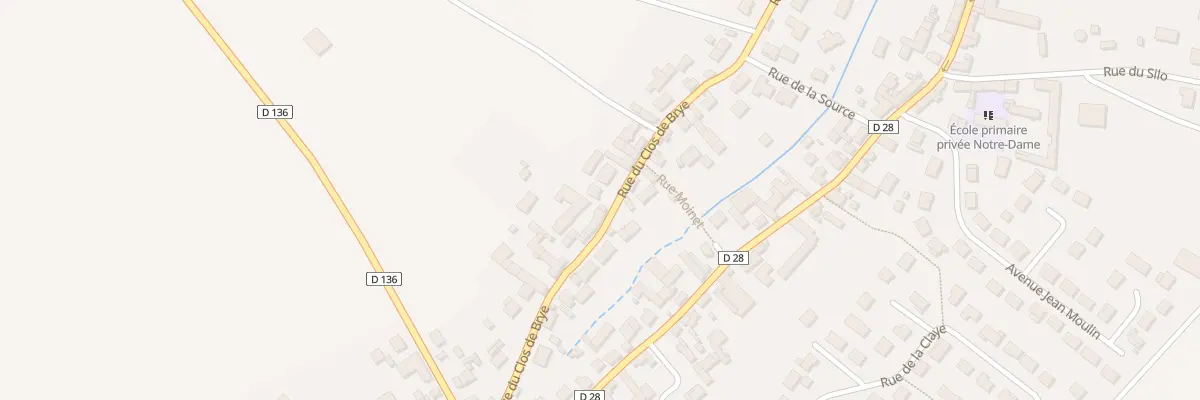 Plan du 30 Rue du Clos de Brye à Sours