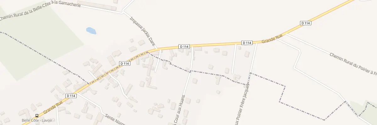 Plan du 2 Rue de la Cour aux Huans à Perdreauville