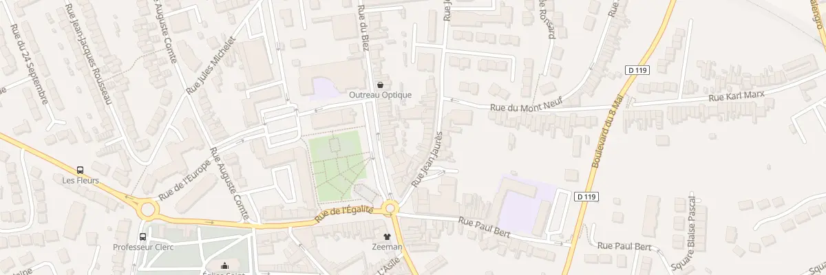 Plan du 23 Rue Jean Jaurès à Outreau