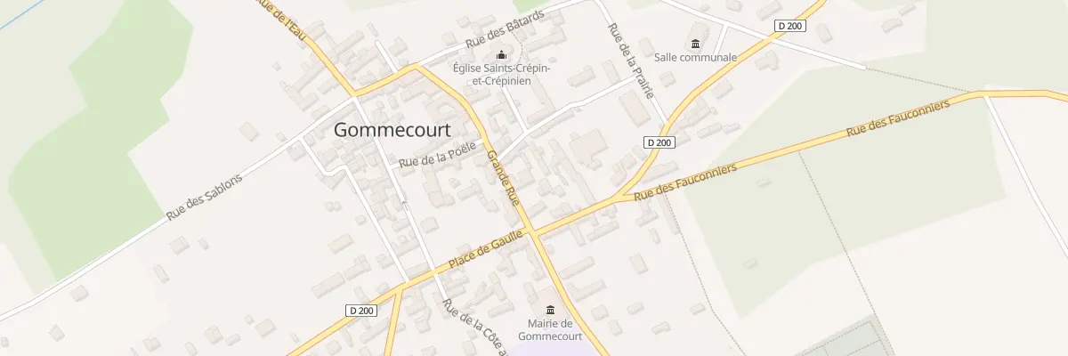 Plan du 4 Gr Grande Rue à Gommecourt