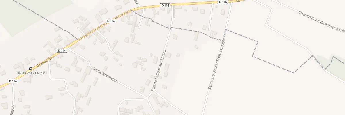 Plan du 7 Rue de la Cour aux Huans à Boissy-Mauvoisin