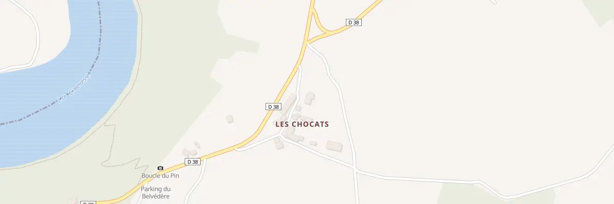 Plan du 2 Les Chocats à Badecon-le-Pin