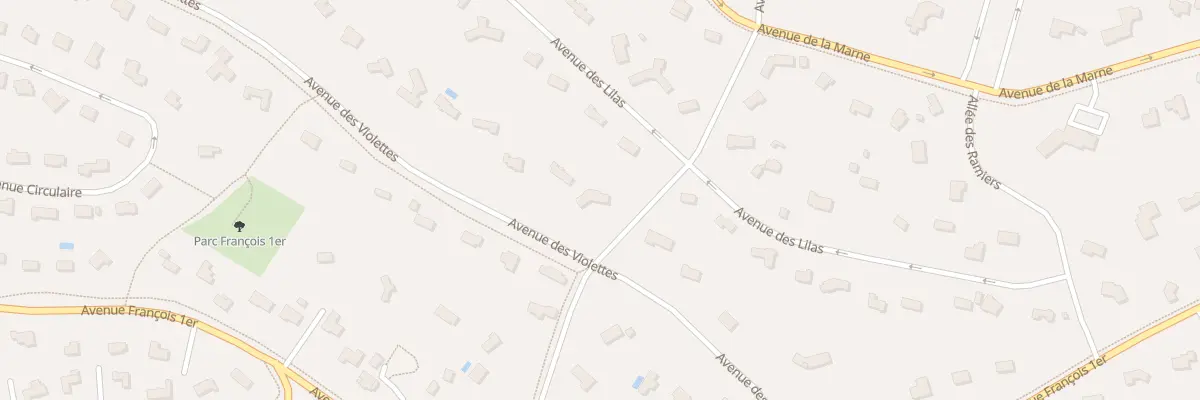 Plan du 43 Av des Roses à Neufchâtel-Hardelot