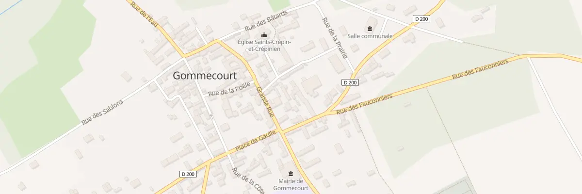 Plan du 4 Rue de la Glacière à Gommecourt