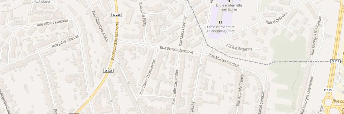 Plan du 4 Rue Emile Carpentier à Outreau