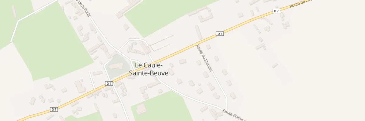 Plan du 2 Rte de l’Eglise au Caule-Sainte-Beuve