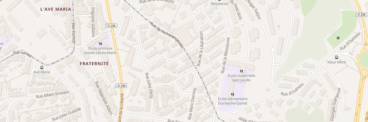 Plan du 3 Rue Albert Thomas à Outreau