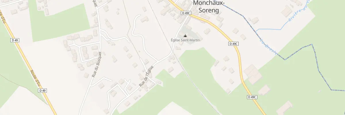 Plan du 5 Rue de l’Eglise à Monchaux-Soreng
