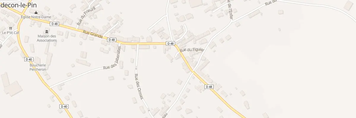 Plan du 40 Rue Grande à Badecon-le-Pin