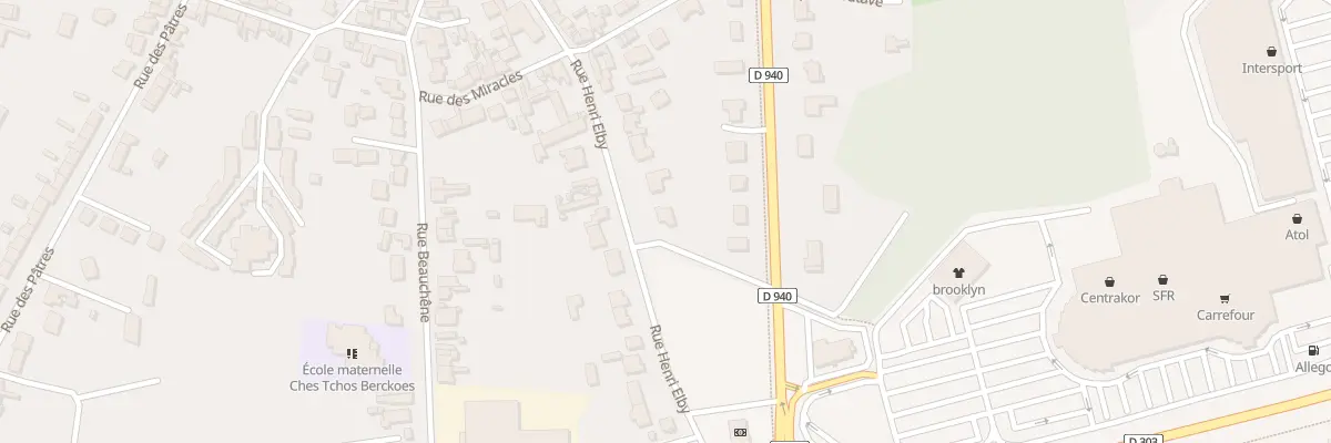 Plan du 9001 Rue Henri Elby à Berck