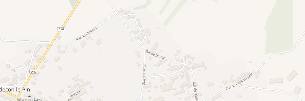 Plan du 32 Rue de l’Enfer à Badecon-le-Pin