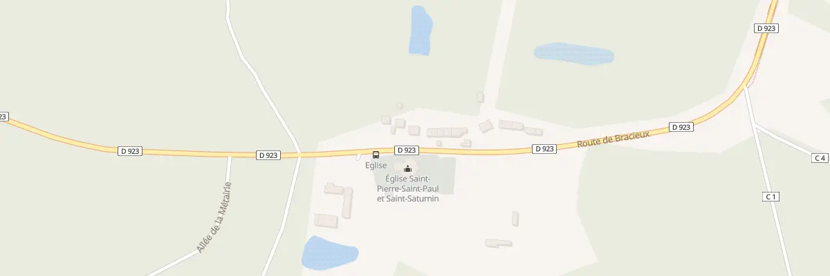 Plan du 14 Rte de Bracieux à Neuvy