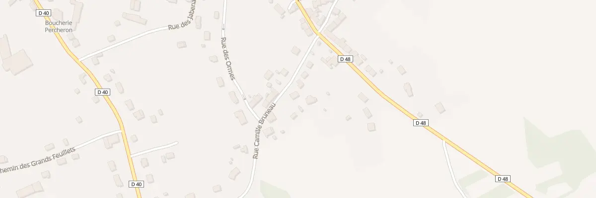Plan du 7 Rue Camille Bruneau à Badecon-le-Pin