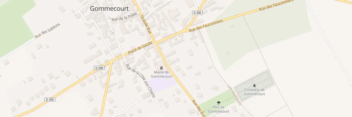 Plan du 5 Rue des Ecoles à Gommecourt
