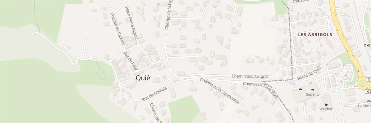 Plan du 86 Prat de Quie à Quié