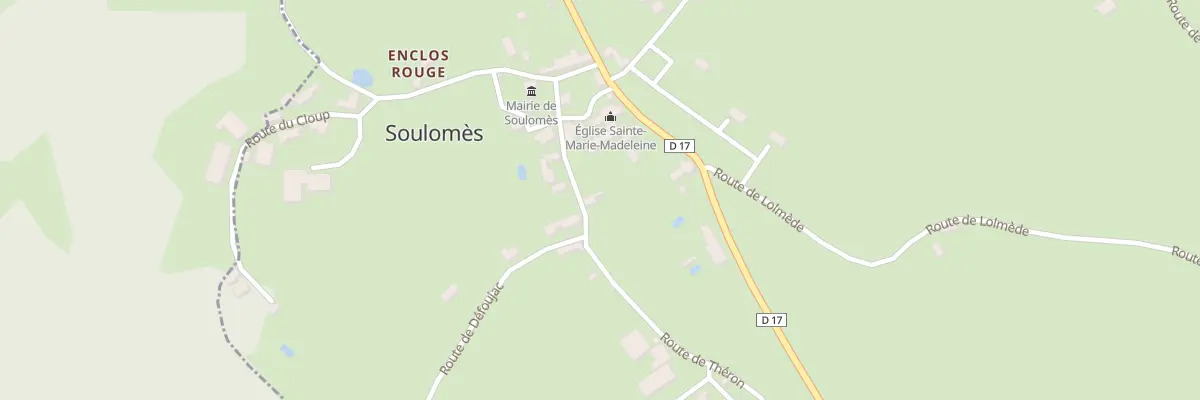 Plan du 77 Rte de Théron à Soulomès
