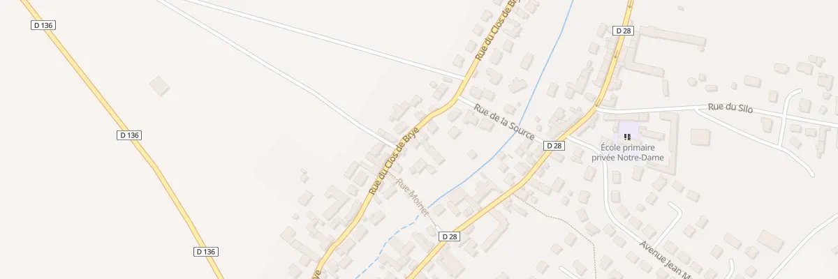 Plan du 21 Rue du Clos de Brye à Sours