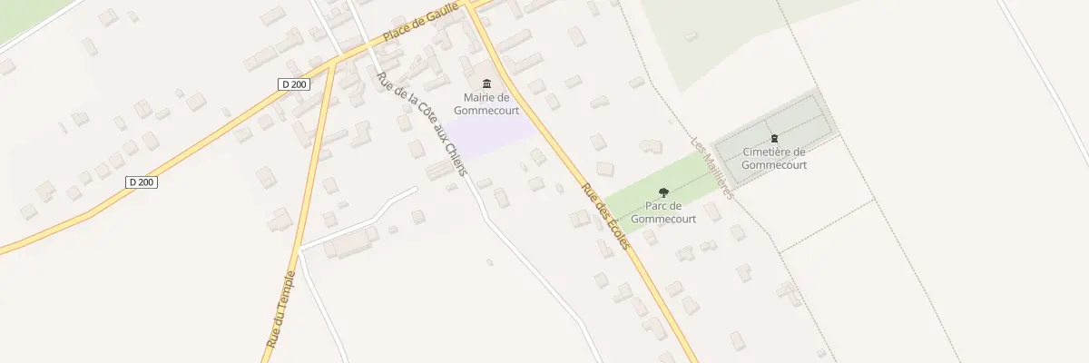 Plan du 16 Rue des Ecoles à Gommecourt