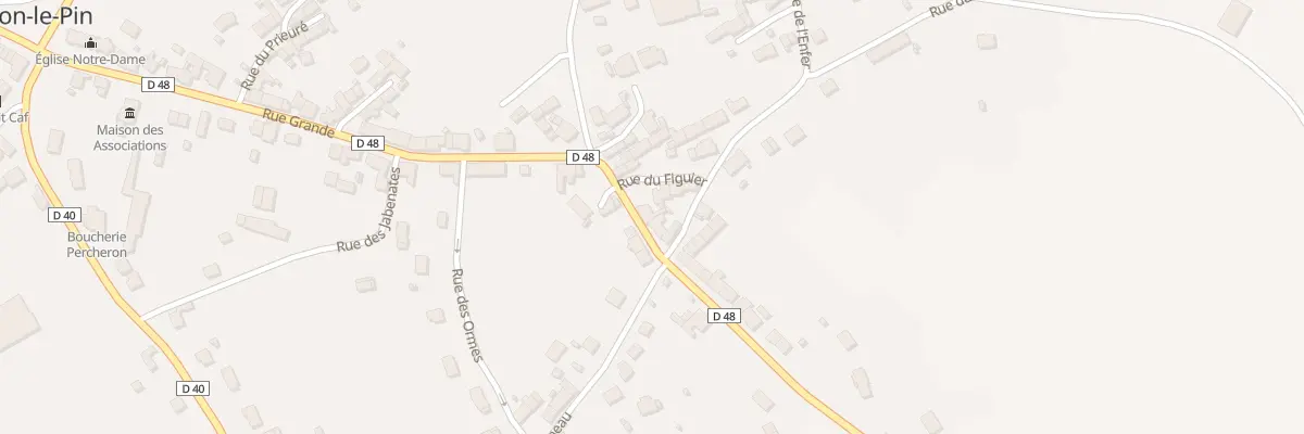 Plan du 37 Rue Grande à Badecon-le-Pin