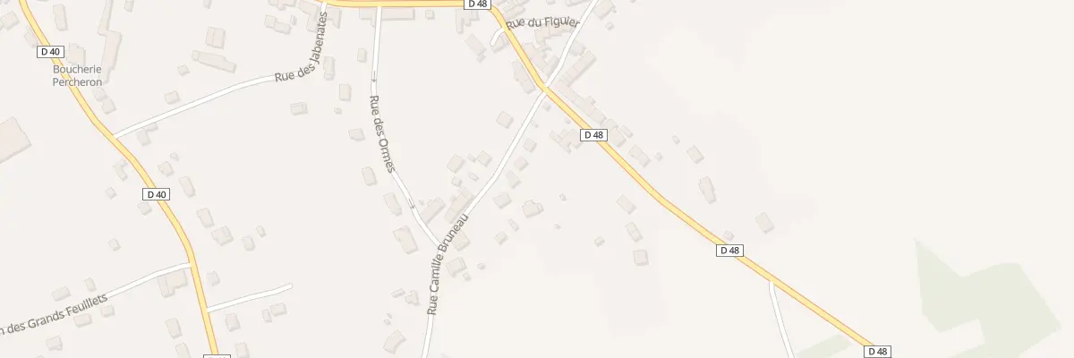 Plan du 3 Rue Camille Bruneau à Badecon-le-Pin