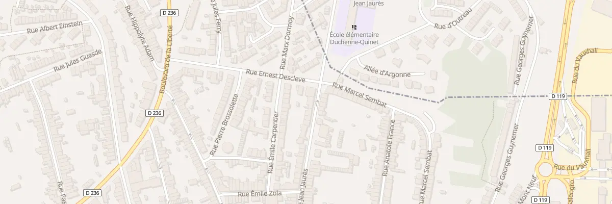 Plan du 165 Rue Jean Jaurès à Outreau