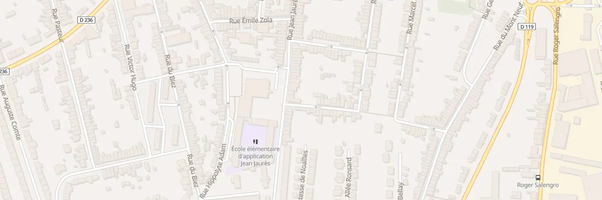 Plan du 46 Rue Jean Jaurès à Outreau