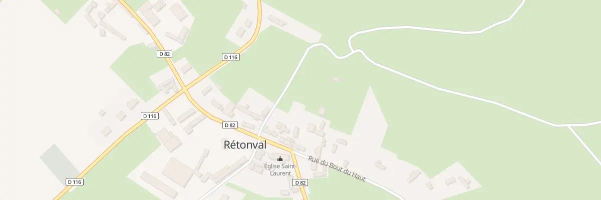 Plan du 5040 Le Bourg à Rétonval