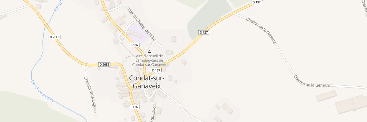 Plan du 80 Rte de Meilhards à Condat-sur-Ganaveix