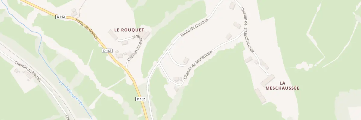 Plan du 380 Rte De Gondres à Turenne