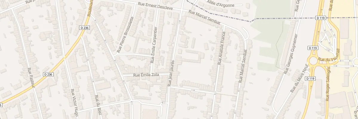 Plan du 106 Rue Jean Jaurès à Outreau