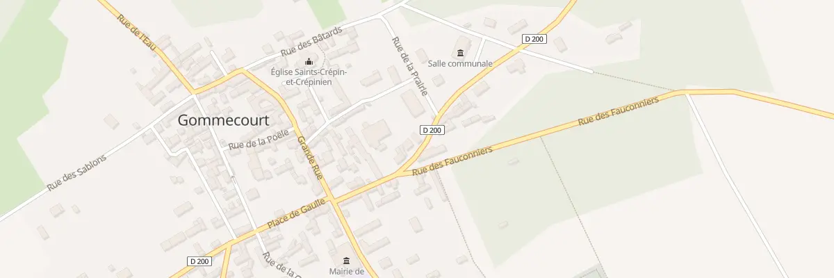 Plan du 14 Rue Robert Mennessier à Gommecourt