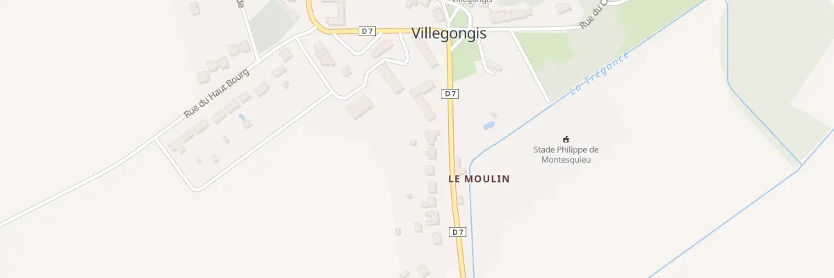 Plan du 4 Rue du Moulin à Villegongis