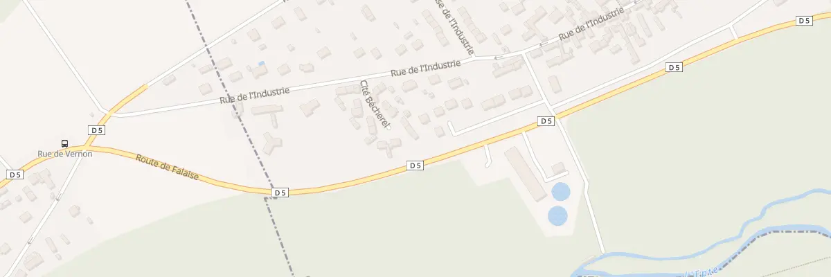Plan du 7 Cité Becherel à Gasny