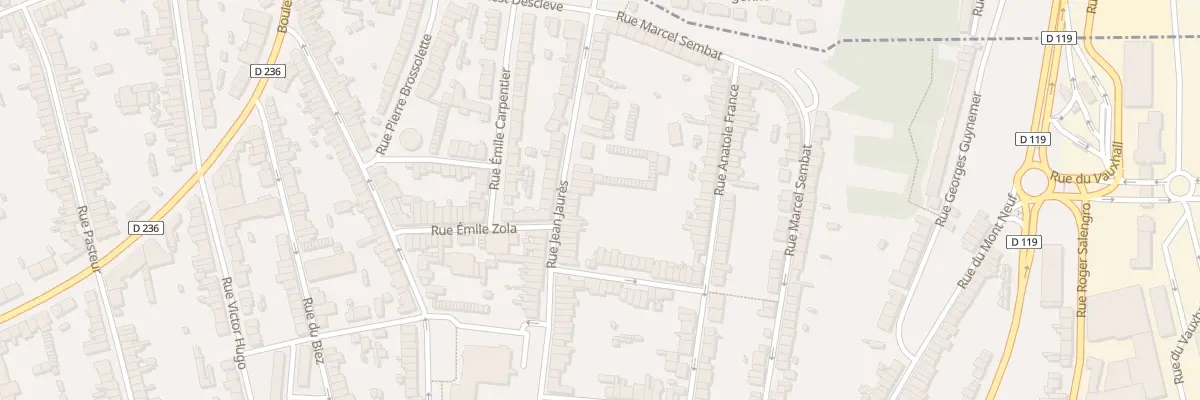 Plan du 100 Rue Jean Jaurès à Outreau