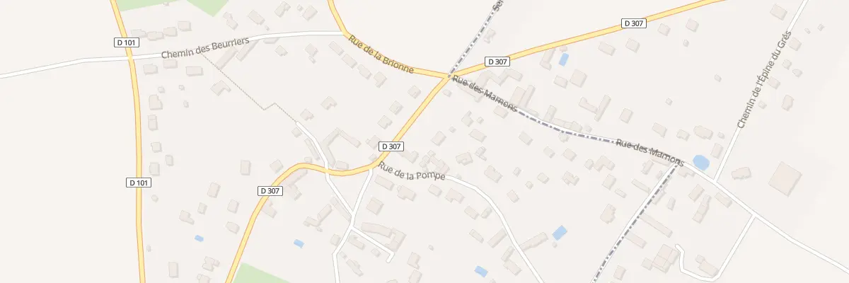 Plan du 1 Rue de la Pompe à Senantes