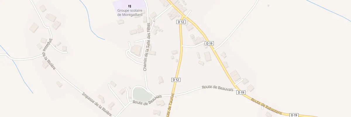 Plan du 120 Rte de Tauriac à Montgaillard