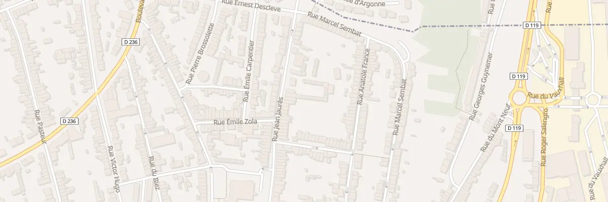 Plan du 104 Rue Jean Jaurès à Outreau