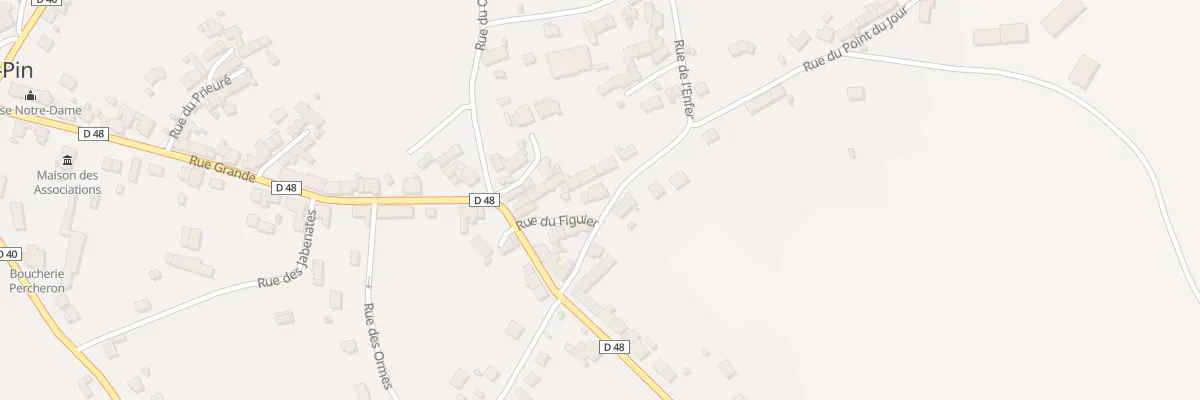 Plan du 7 Rue de l’Enfer à Badecon-le-Pin