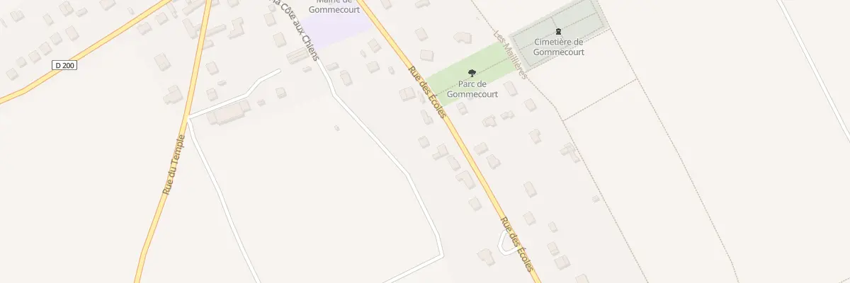 Plan du 20 Rue des Ecoles à Gommecourt
