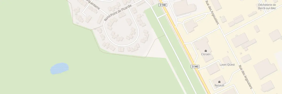 Plan du 11 Rpt de Picardie à Berck