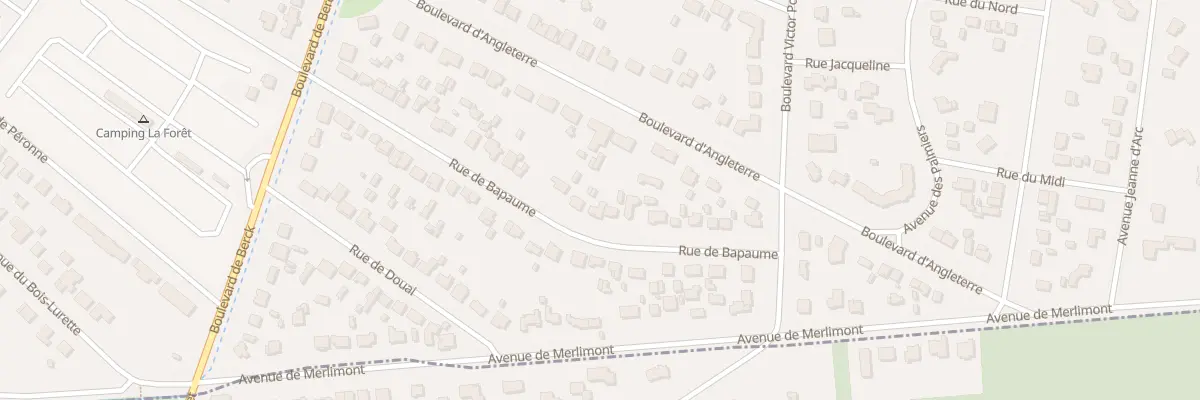 Plan du 140 Rue de Bapaume à Cucq