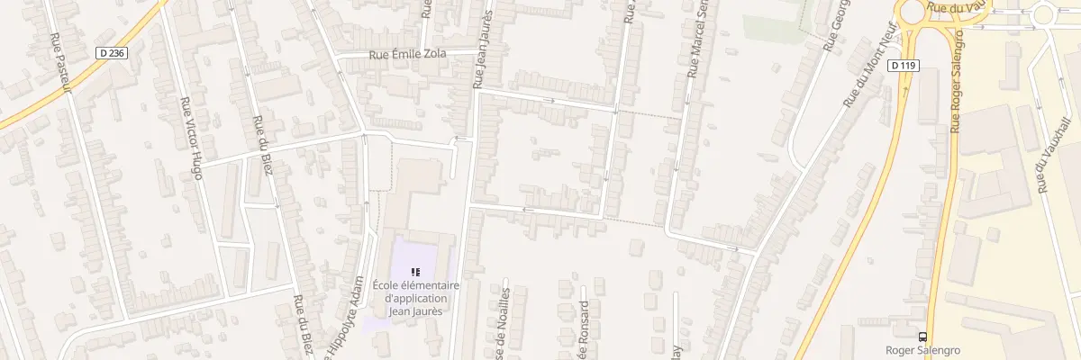 Plan du 3 Rue Anatole France à Outreau