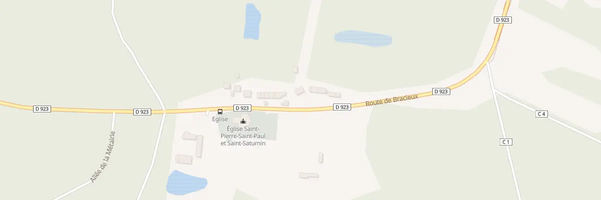 Plan du 4 Rte de Bracieux à Neuvy