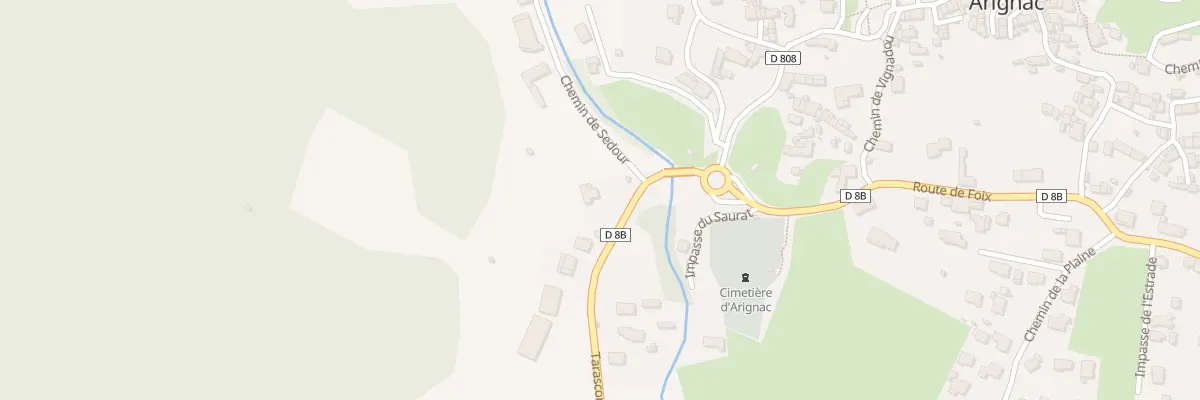 Plan du 2 Rte de Tarascon à Arignac